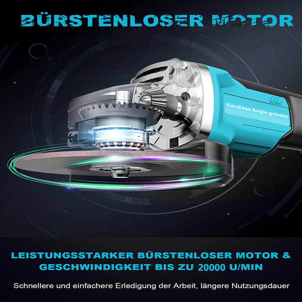 125mm Angle Grinder Cordless Cut-off Machine Grinder Flex For 18V