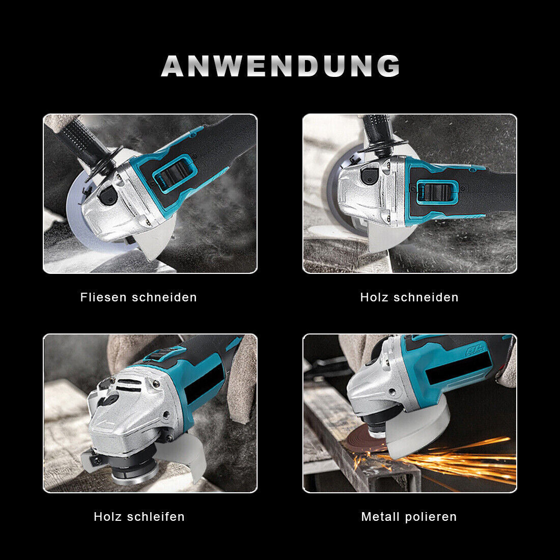 125mm Angle Grinder Cordless Cut-off Machine Grinder Flex For 18V