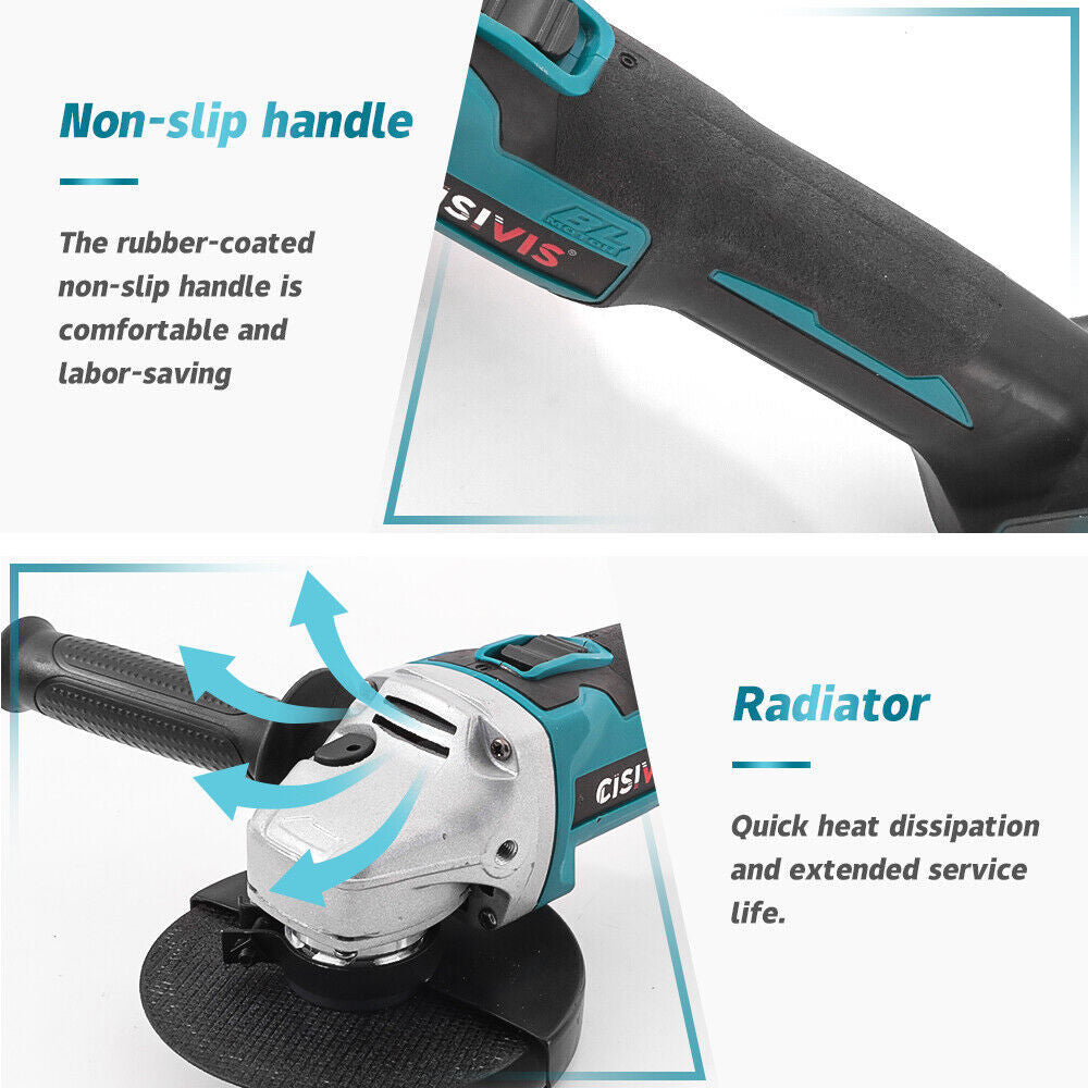125mm Angle Grinder Cordless Cut-off Machine Grinder Flex For  18V